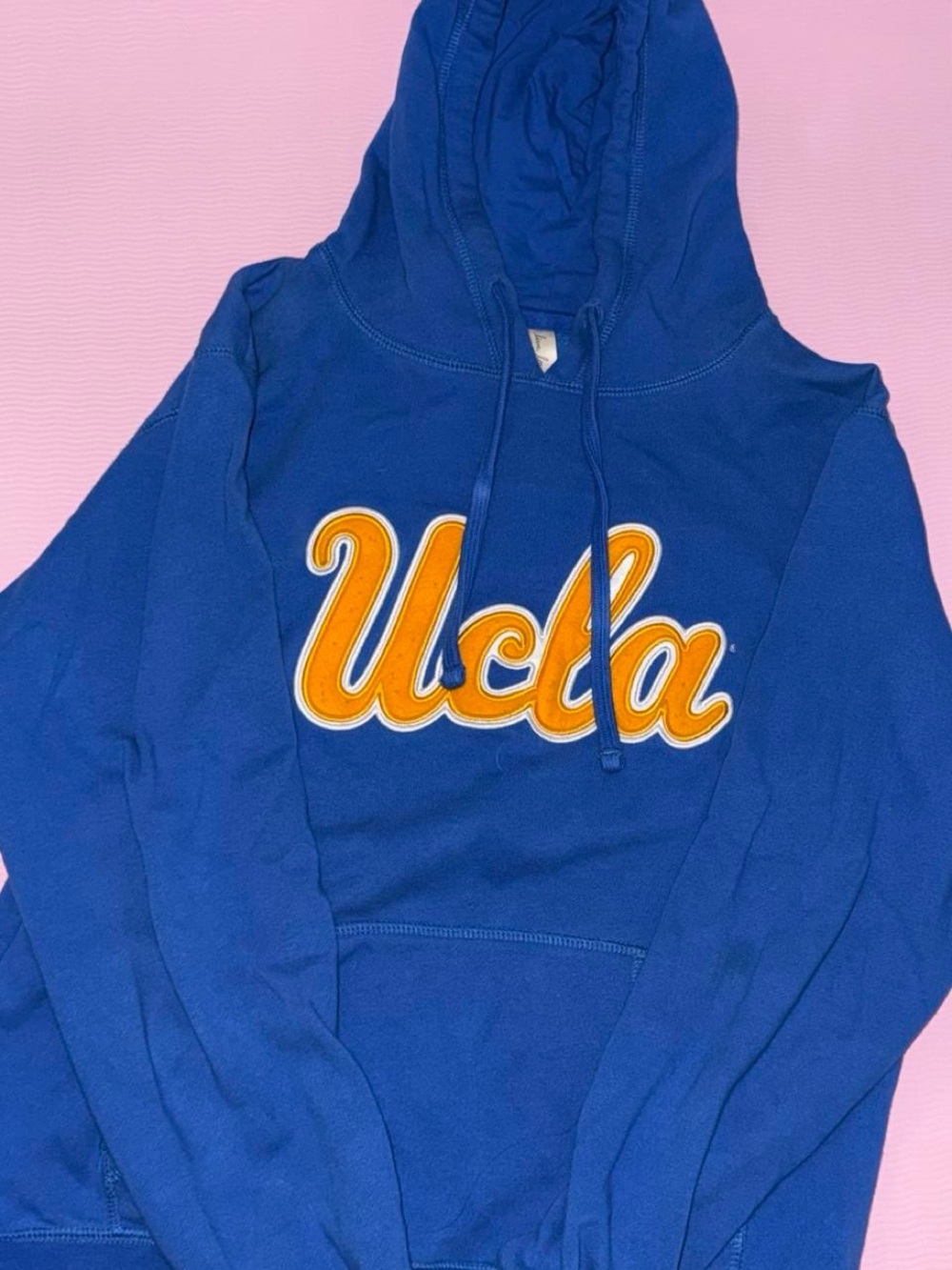 Oura Royal Blue Hoodie with Gold UCLA Script - Women's